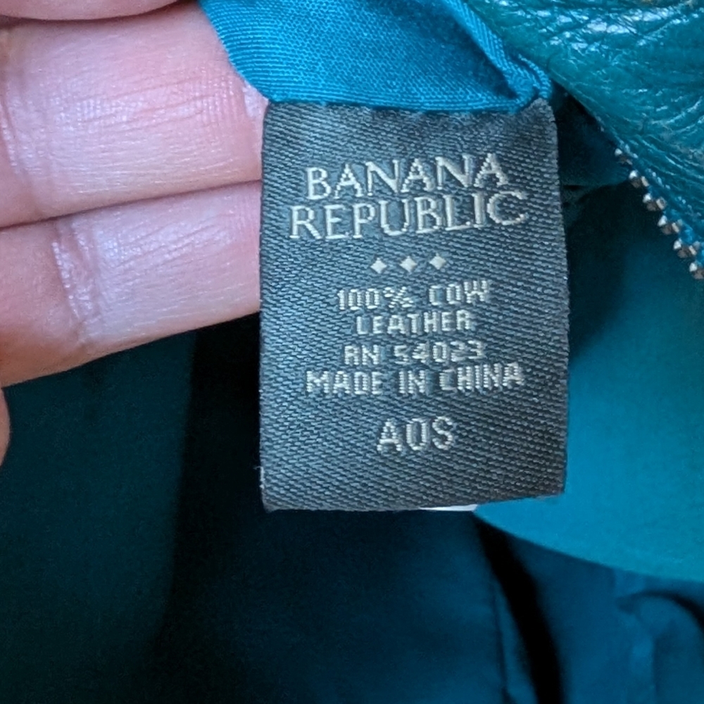 Banana Republic Blue Leather Women's Handbag - Picture 9 of 9